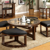 Crystal Cove Coffee Table Model Cm4321C-Chair By Furniture Of America